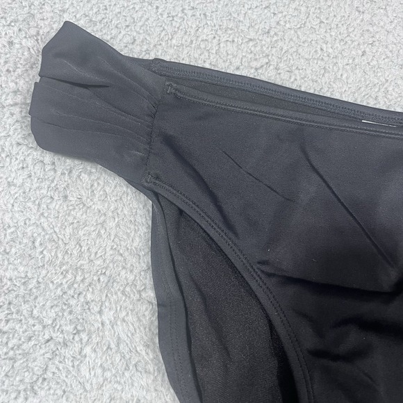 ATHLETA Mid Rise Back Coverage Black Bikini Bottom Large - Picture 2 of 5